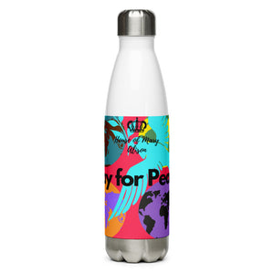 Pray for Peace- Stainless Steel Water Bottle